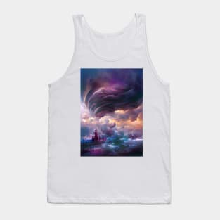 Lighthouse by the storm Tank Top